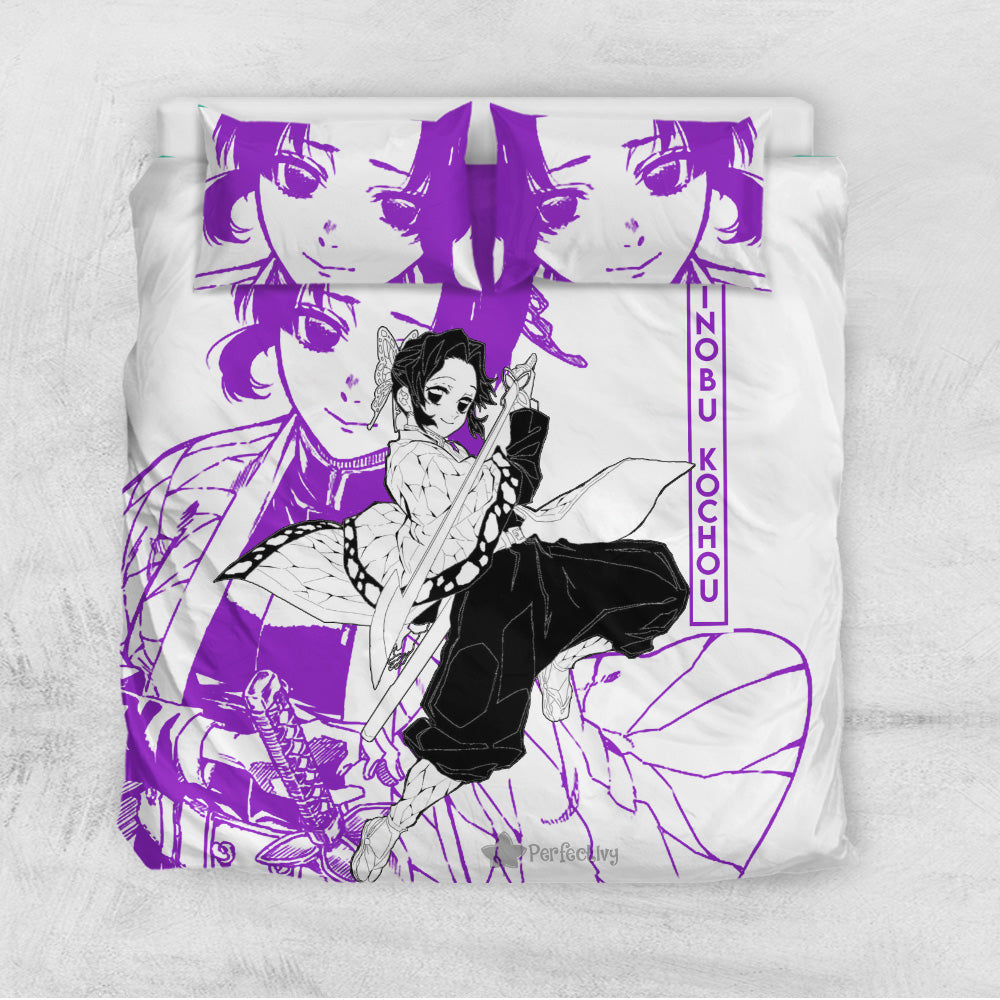 Shinobu Kochou Bedding Set Custom Anime