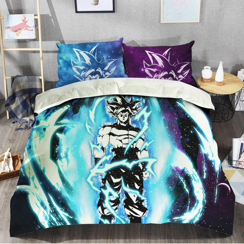 Goku Ultra Instinct Bedding Set Custom Galaxy Anime Room Decor