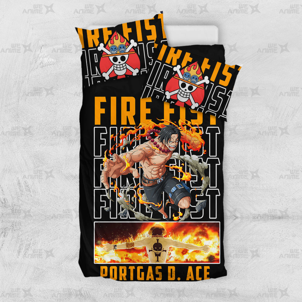 Portgas D. Ace Bedding Set Custom