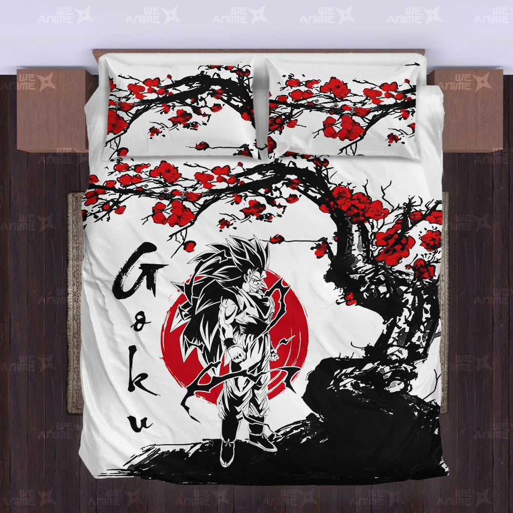 Goku SSJ 3 Bedding Set Custom Japan Style Anime