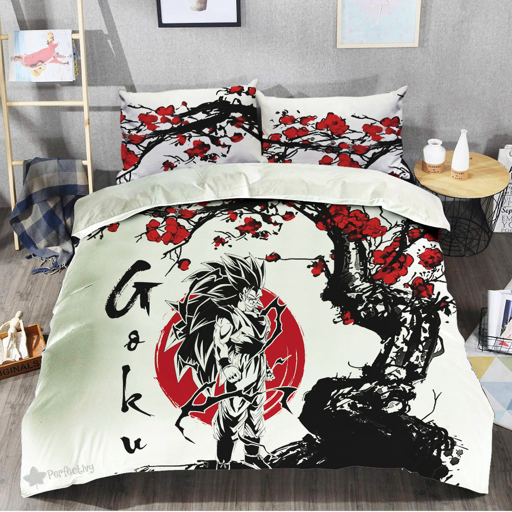 Goku SSJ 3 Bedding Set Custom Japan Style Anime