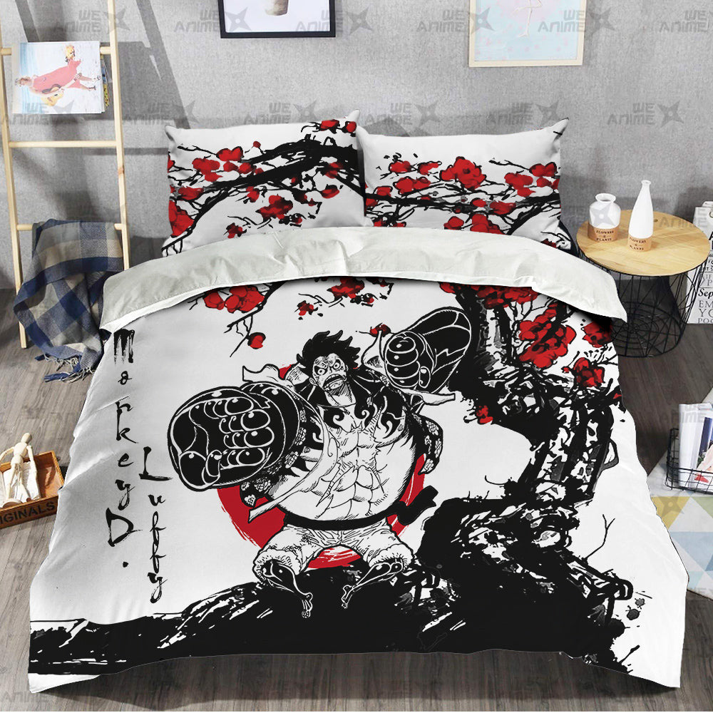 Monkey D. Luffy Japanese Edition Bedding Set Anime Room