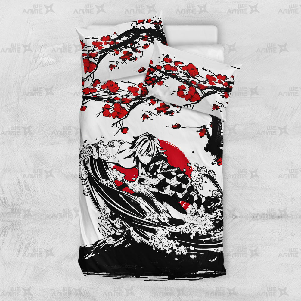 Giyuu Tomioka Japanese Edition Bedding Set Anime Room