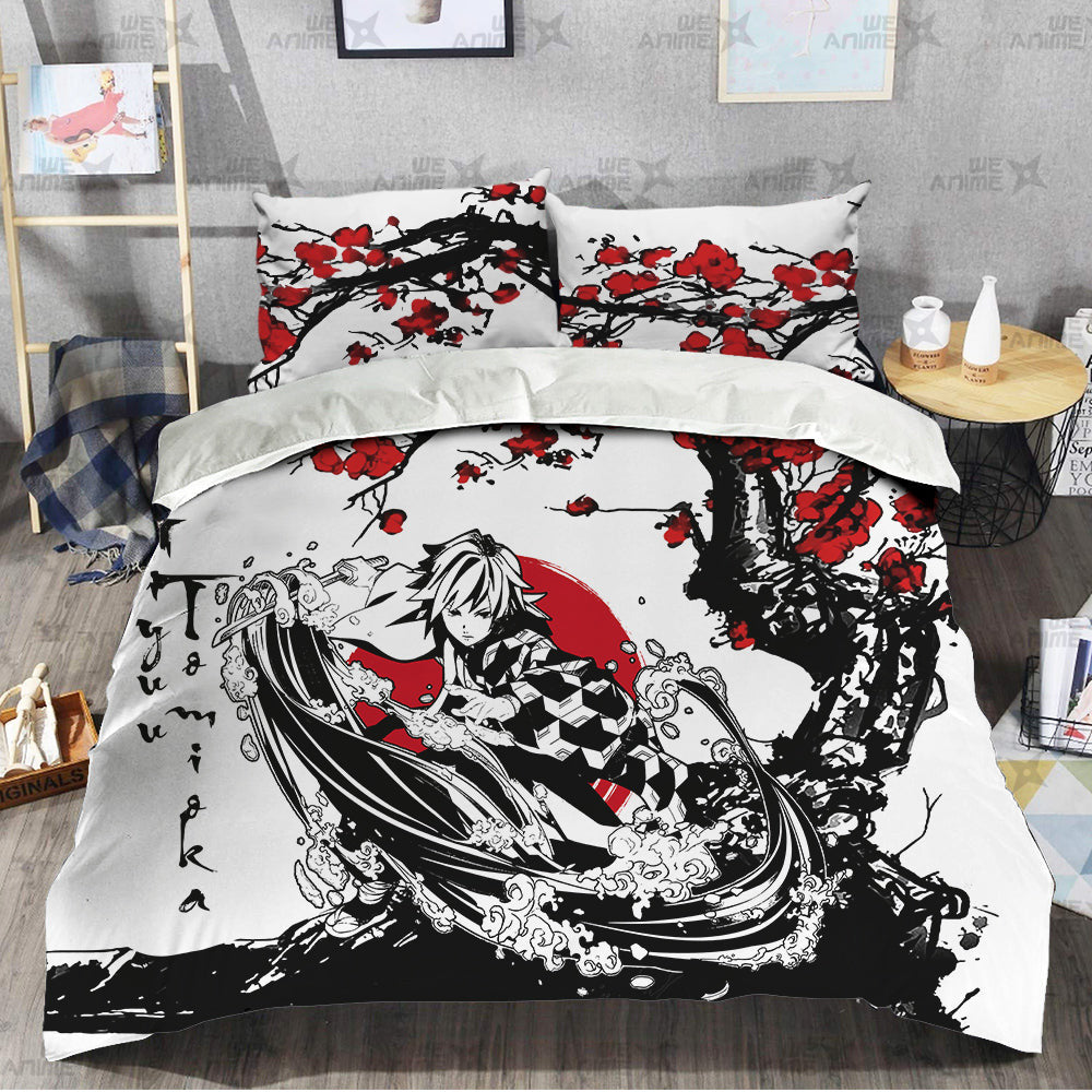 Giyuu Tomioka Japanese Edition Bedding Set Anime Room