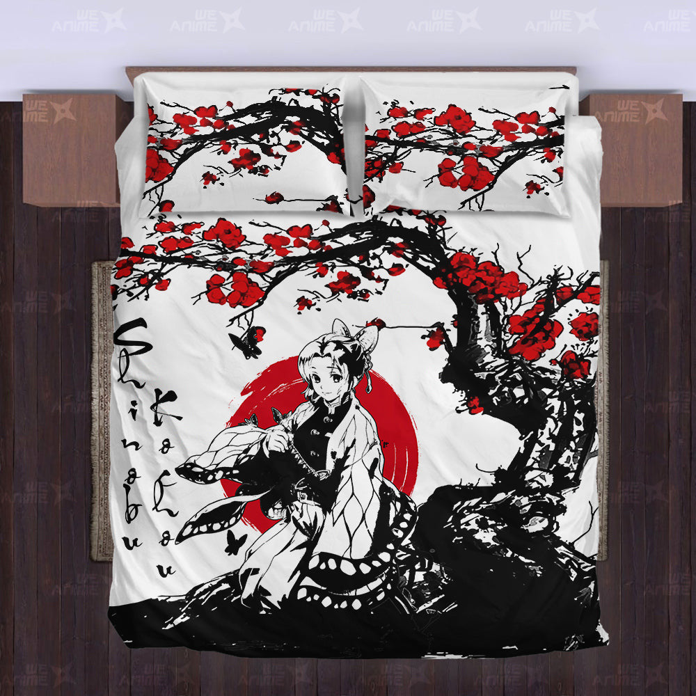 Shinobu Kochou Japanese Edition Bedding Set Anime Room