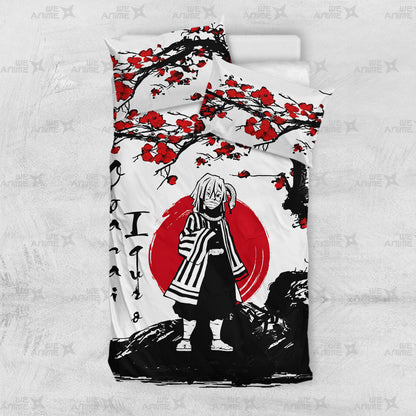 Obanai Iguro Japanese Edition Bedding Set Anime Room