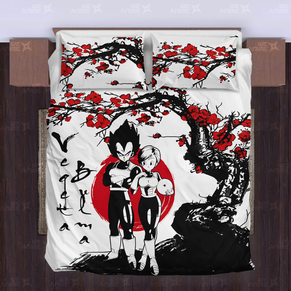 Vegeta & Bulma Japanese Edition Bedding Set Anime Room