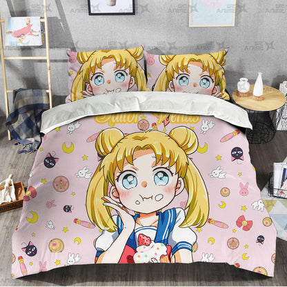 Sailor Moon Cute Version Bedding Set Custom Sailor Moon
