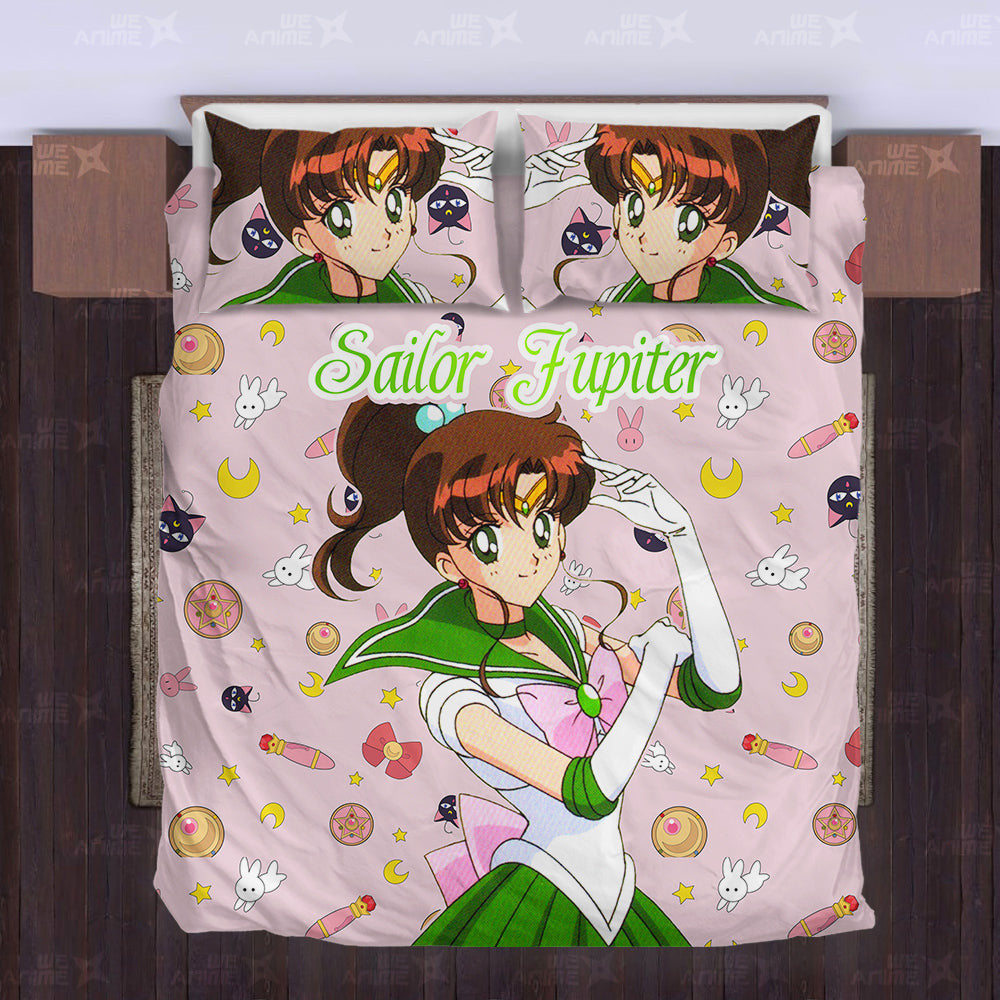 Sailor Jupiter Cute Version Bedding Set Custom Sailor Moon