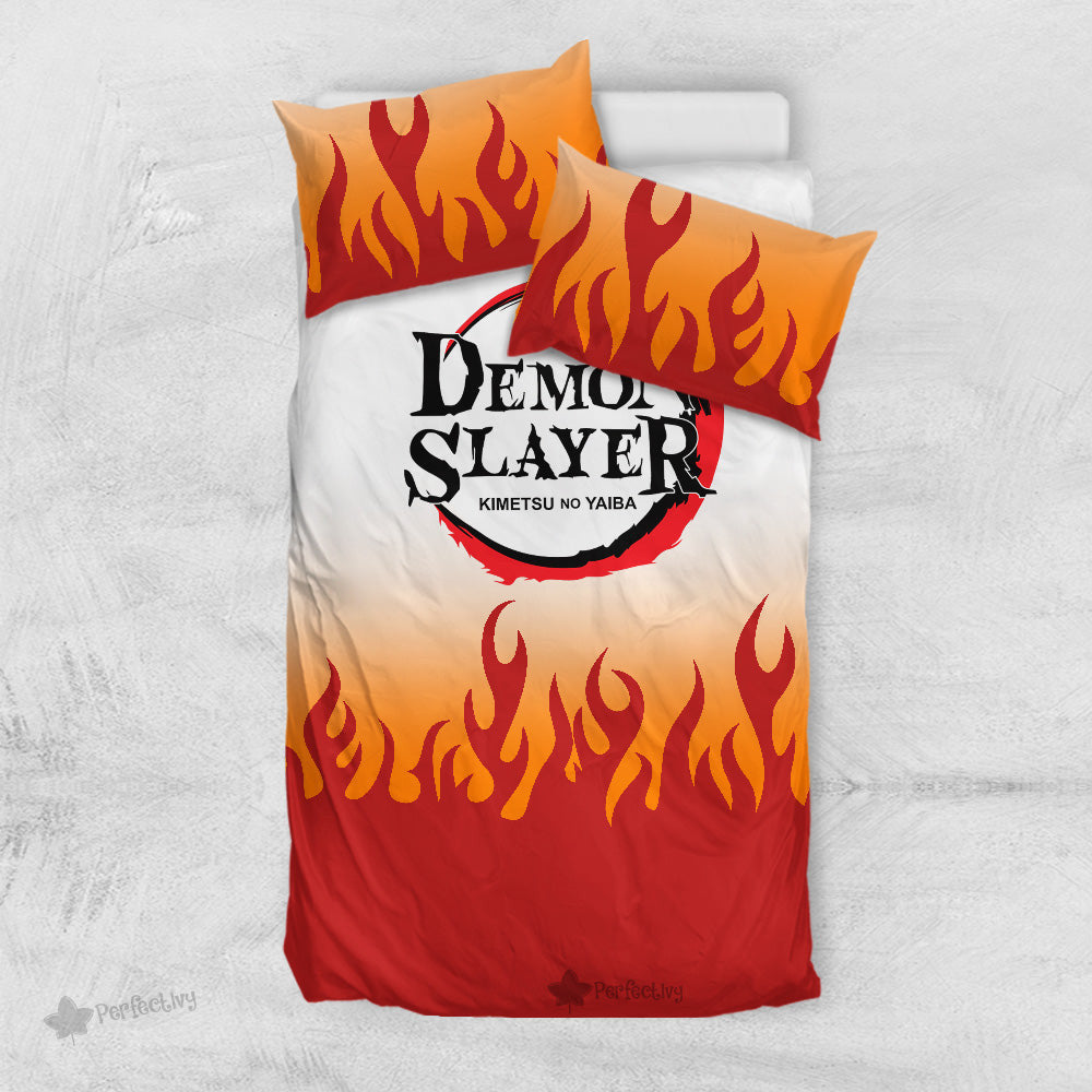 Kyoujurou Rengoku Bedding Set Custom Anime