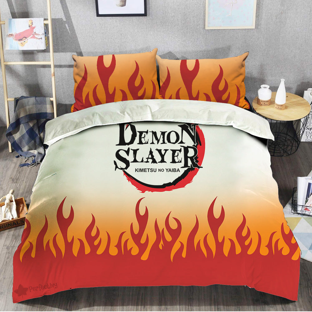 Kyoujurou Rengoku Bedding Set Custom Anime
