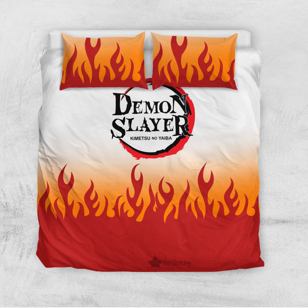 Kyoujurou Rengoku Bedding Set Custom Anime