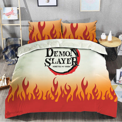 Rengoku Bedding Set Custom Style Anime