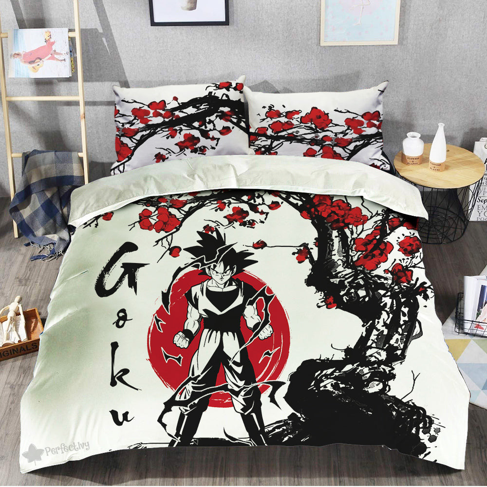 Goku Bedding Set Custom Japan Style Anime