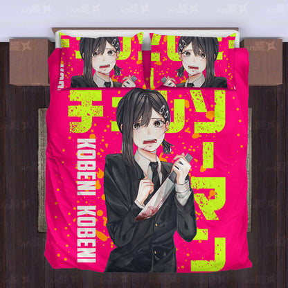 Kobeni Higashiyama Bedding Set Custom Chainsaw Man