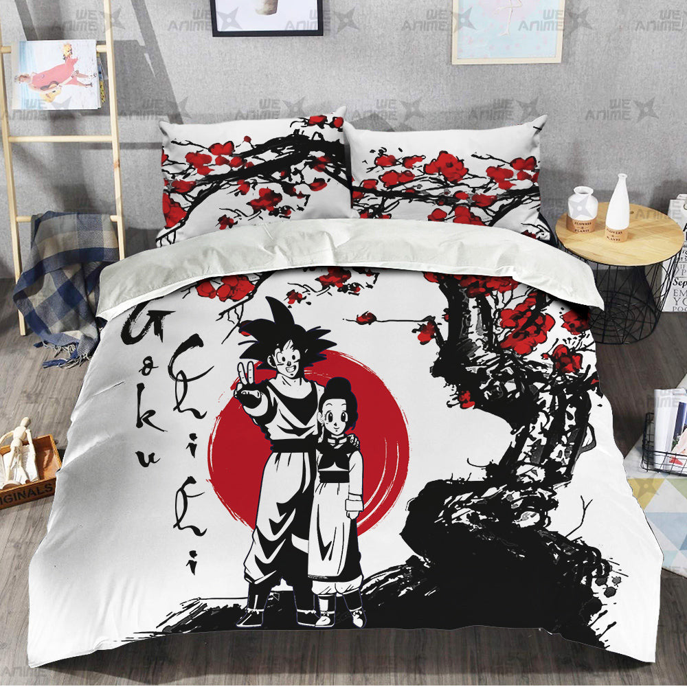 Goku and Chichi Bedding Set