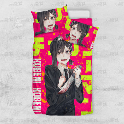 Kobeni Higashiyama Bedding Set Custom Chainsaw Man