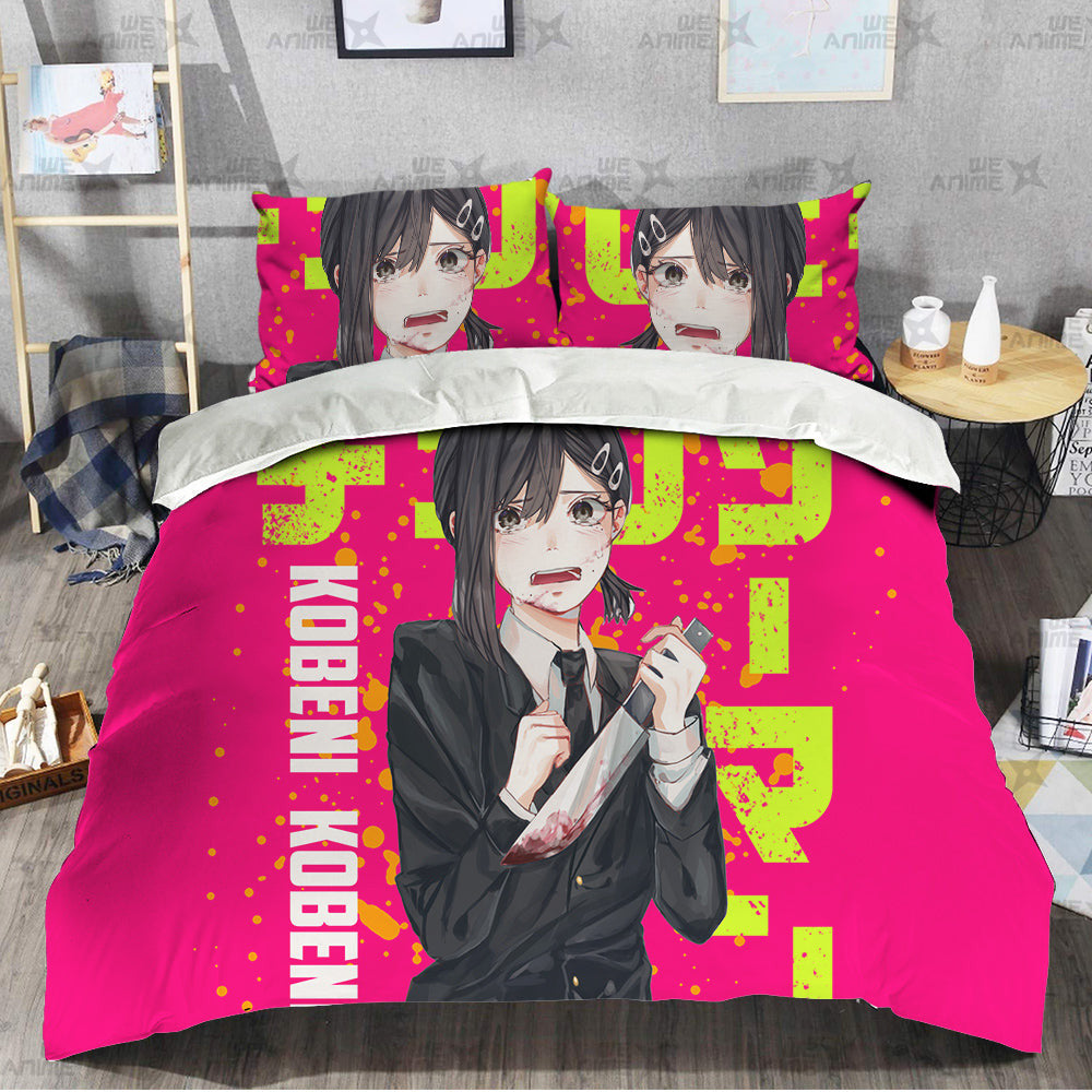 Kobeni Higashiyama Bedding Set Custom Chainsaw Man
