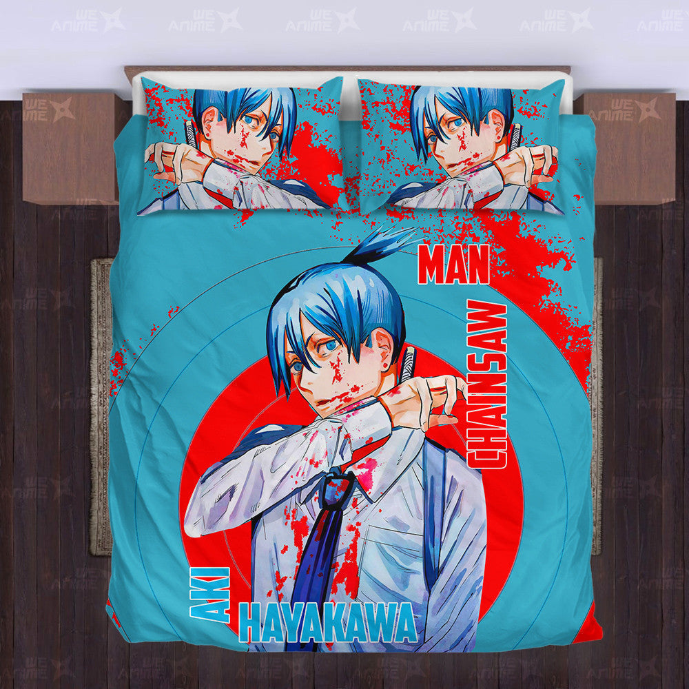 Aki Hayakawa Bedding Set Custom Chainsaw Man