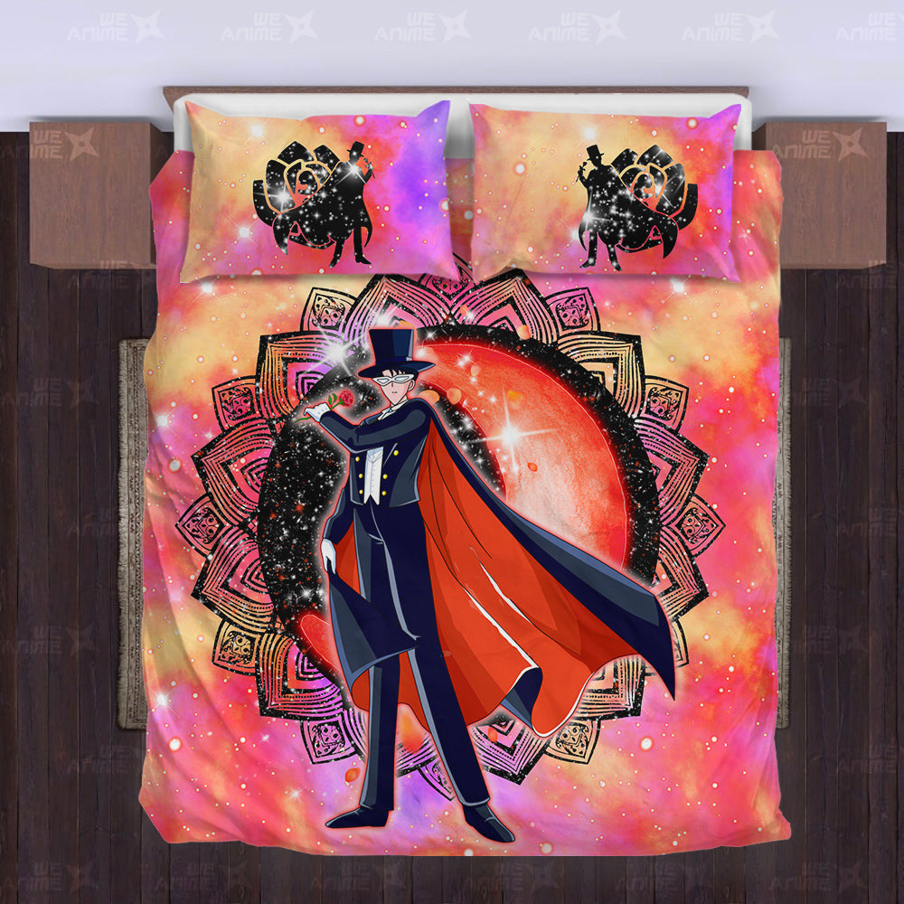 Tuxedo Mask Bedding Set Custom Sailor Moon