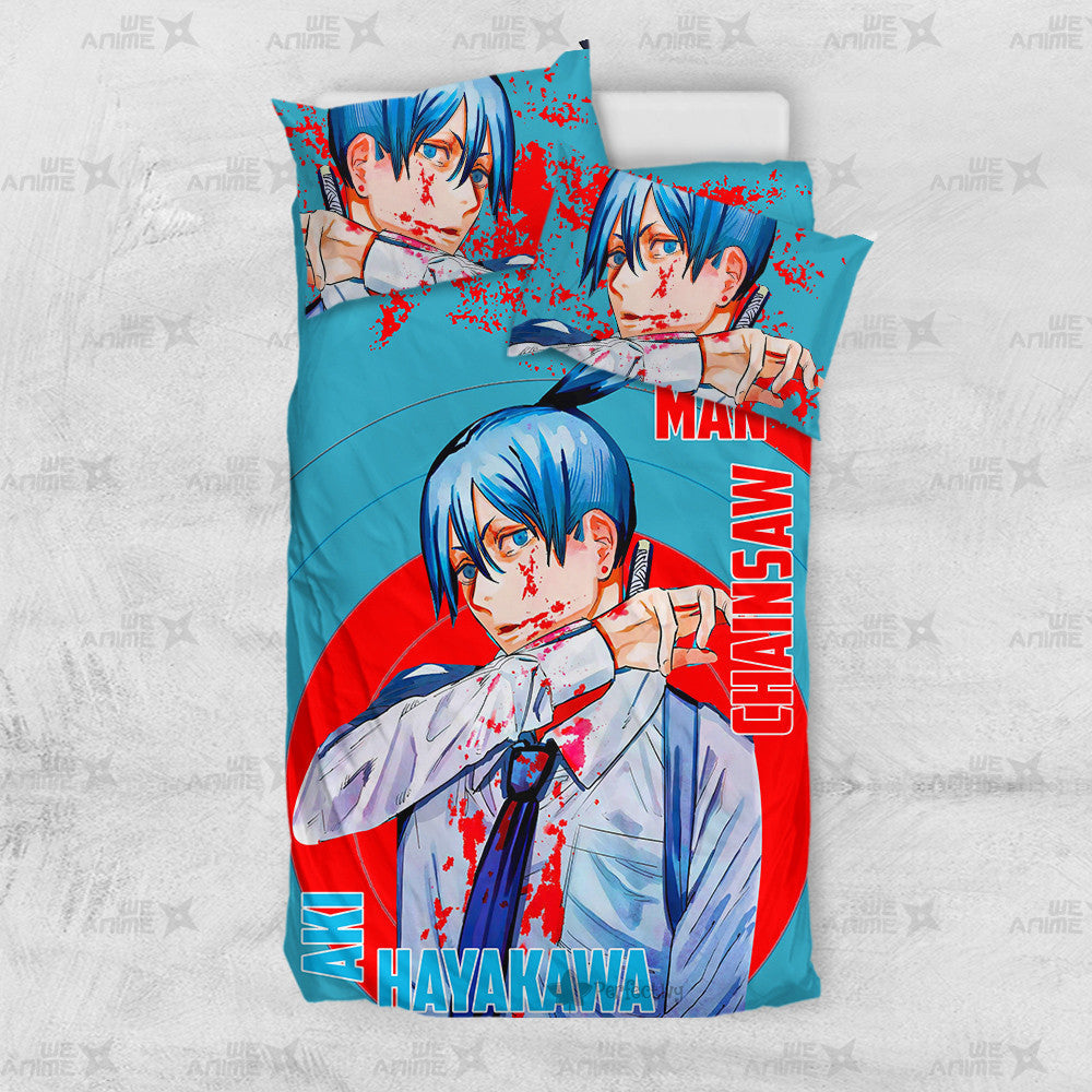 Aki Hayakawa Bedding Set Custom Chainsaw Man