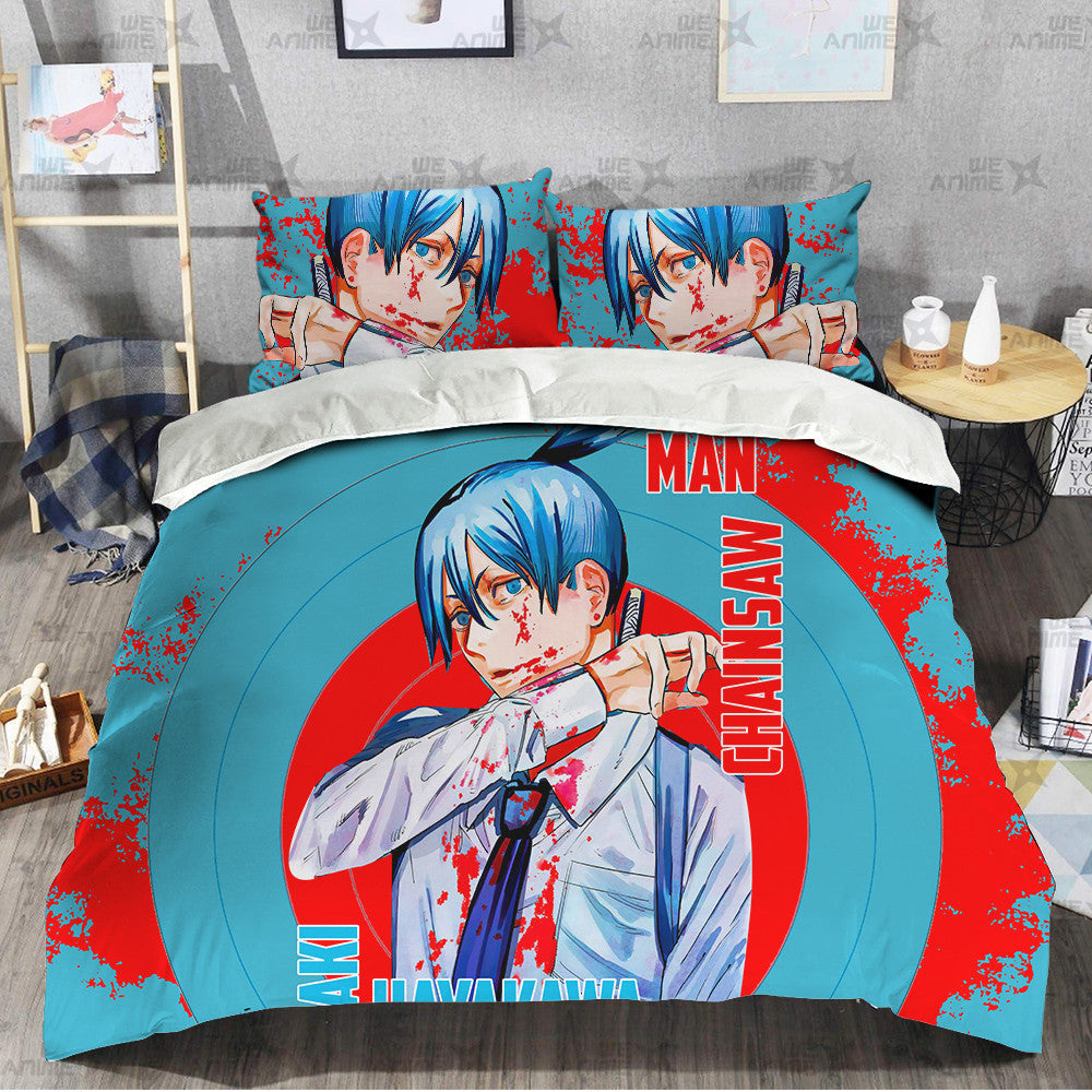 Aki Hayakawa Bedding Set Custom Chainsaw Man