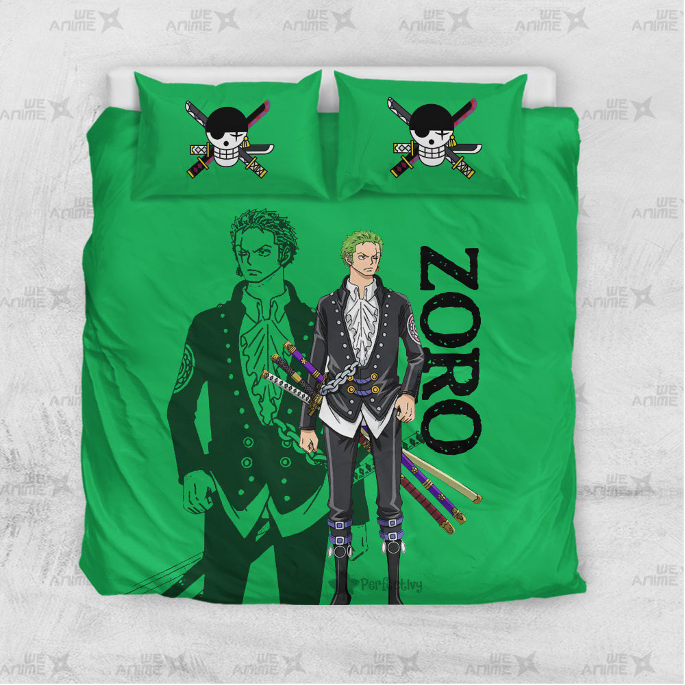 Zoro Bedding Set Custom Red Anime Home Decor