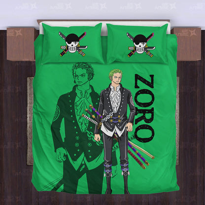 Zoro Bedding Set Custom Red Anime Home Decor