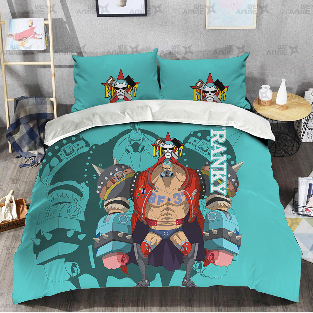 Franky Bedding Set Custom Red Anime Home Decor