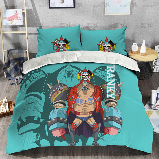 Franky Bedding Set Custom Red Anime Home Decor