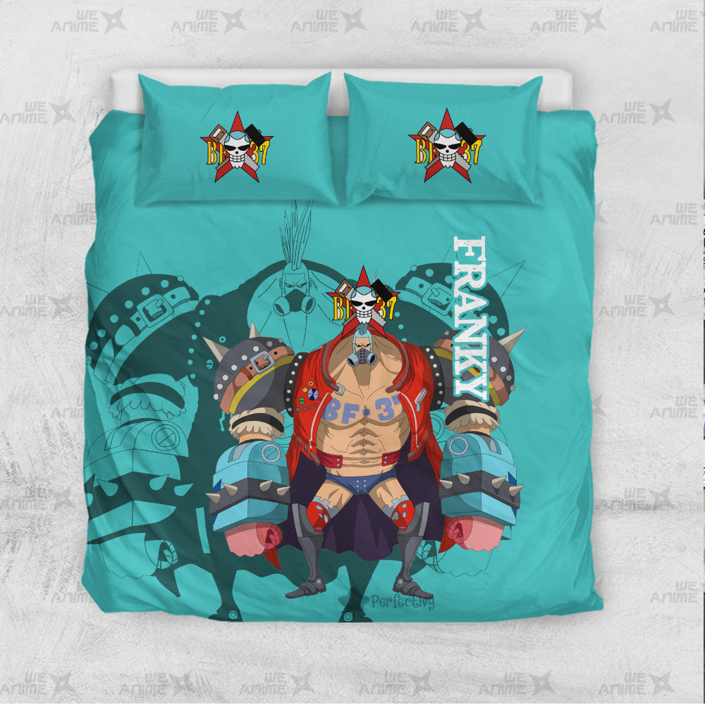 Franky Bedding Set Custom Red Anime Home Decor