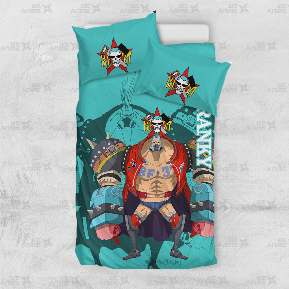 Franky Bedding Set Custom Red Anime Home Decor