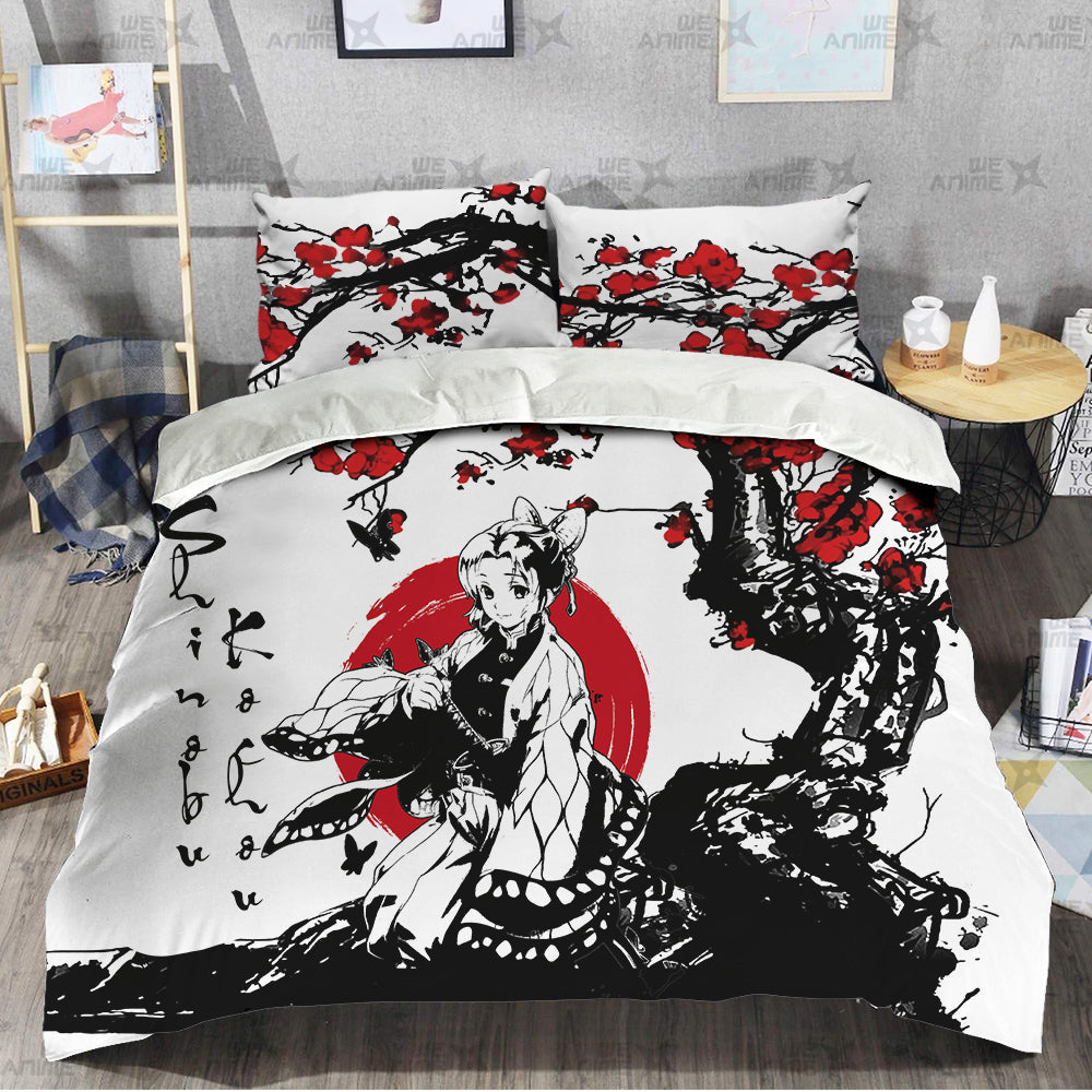 Shinobu Kochou Japanese Edition Bedding Set Anime Room