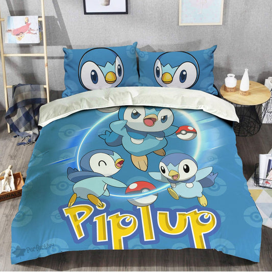 Pokemon Piplup Bedding Set Custom