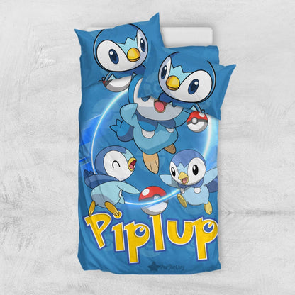 Pokemon Piplup Bedding Set Custom