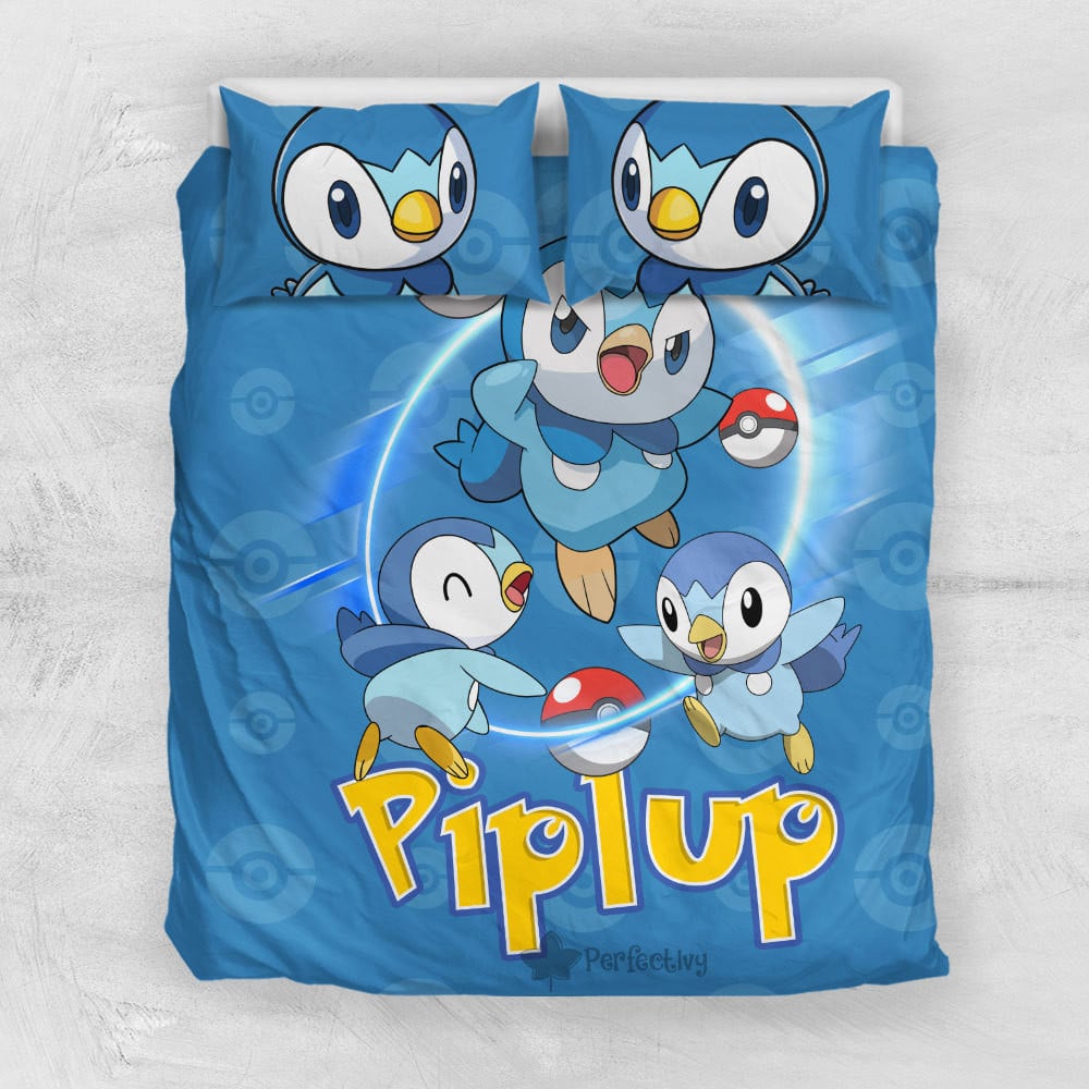 Pokemon Piplup Bedding Set Custom