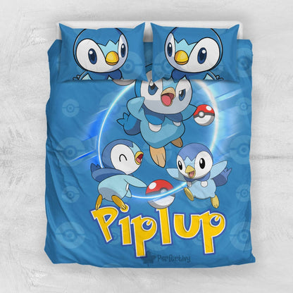 Pokemon Piplup Bedding Set Custom