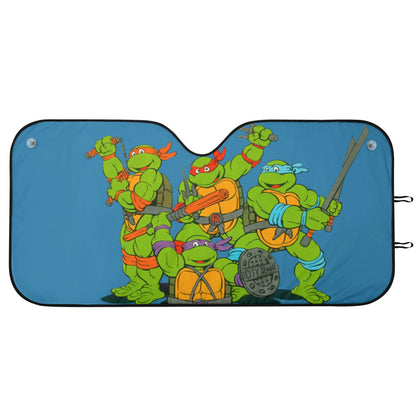 TMNT Car Sun Shade Ninja Turtle Team Graphic Winshield Sun Shade Colorful