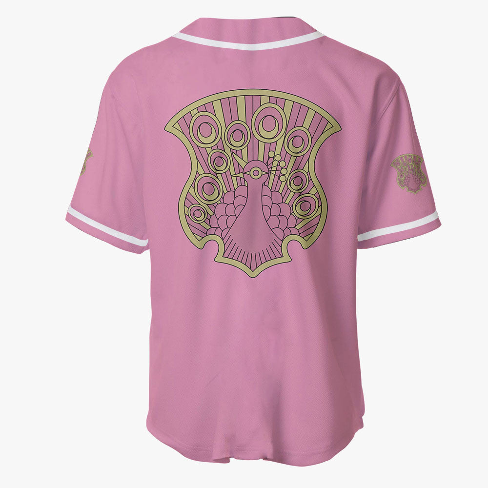 Coral Peacock Baseball Jersey