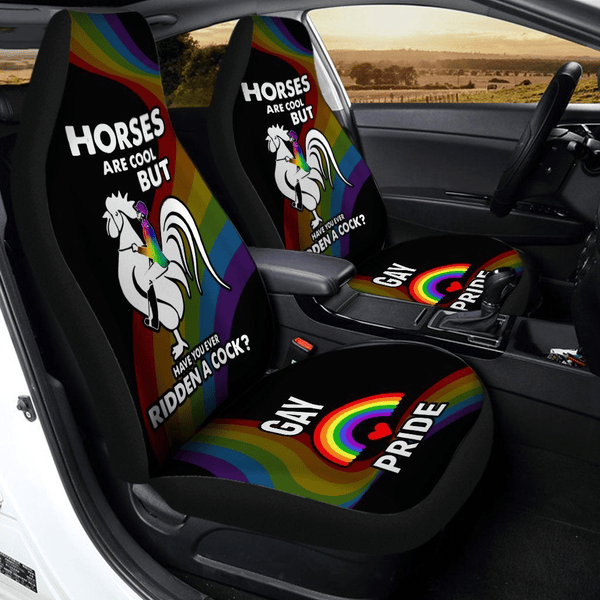 LGBT Car Seat Covers Have You Ever Riding Seat Covers Colorful