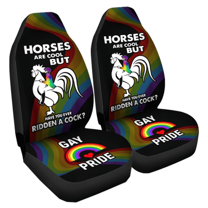 LGBT Car Seat Covers Have You Ever Riding Seat Covers Colorful