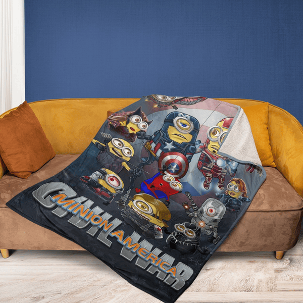 Minions Blanket Minions America Civil War Captain America Blanket Colorful