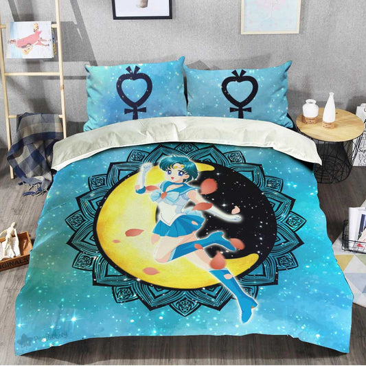 Sailor Mercury Bedding Set Custom Sailor Moon