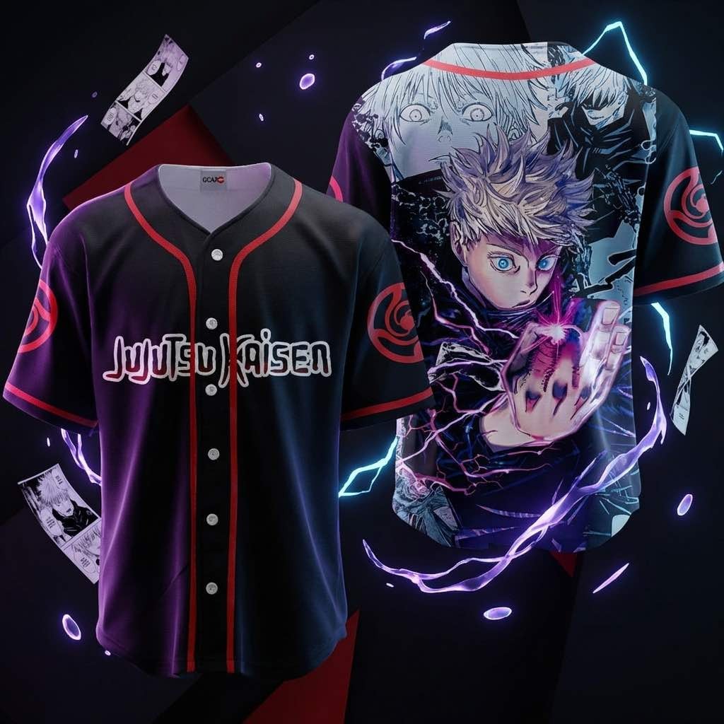Satoru Gojo Baseball Jersey Jujutsu Kaisen Anime