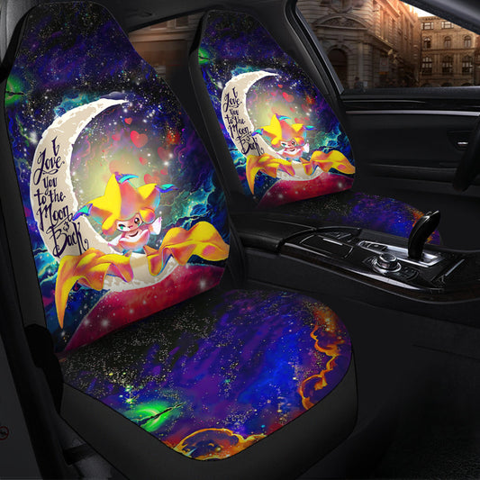 Jirachi Love You To The Moon Galaxy Car Seat Covers