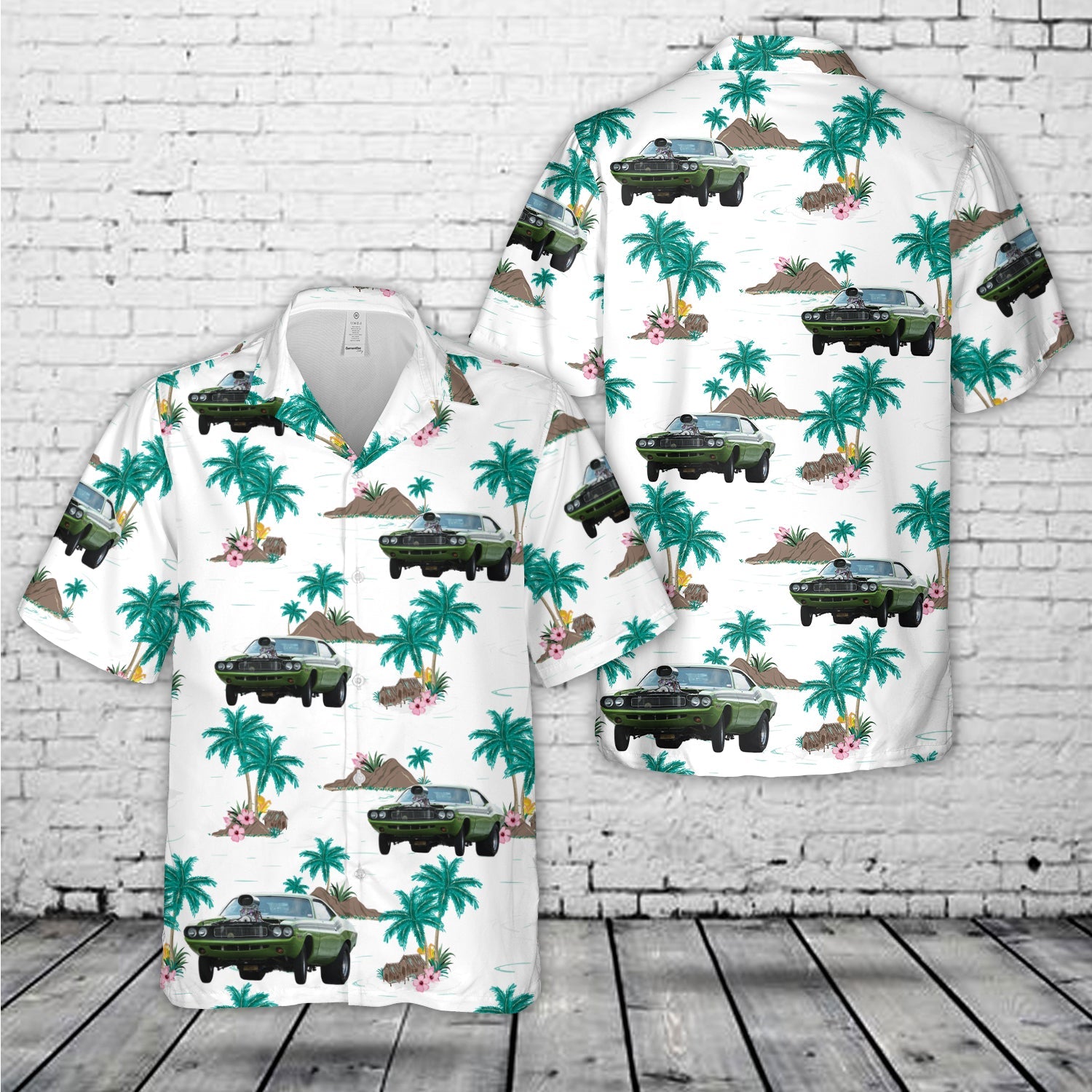 1972 Challenger R/T Dragster Hawaiian Shirt