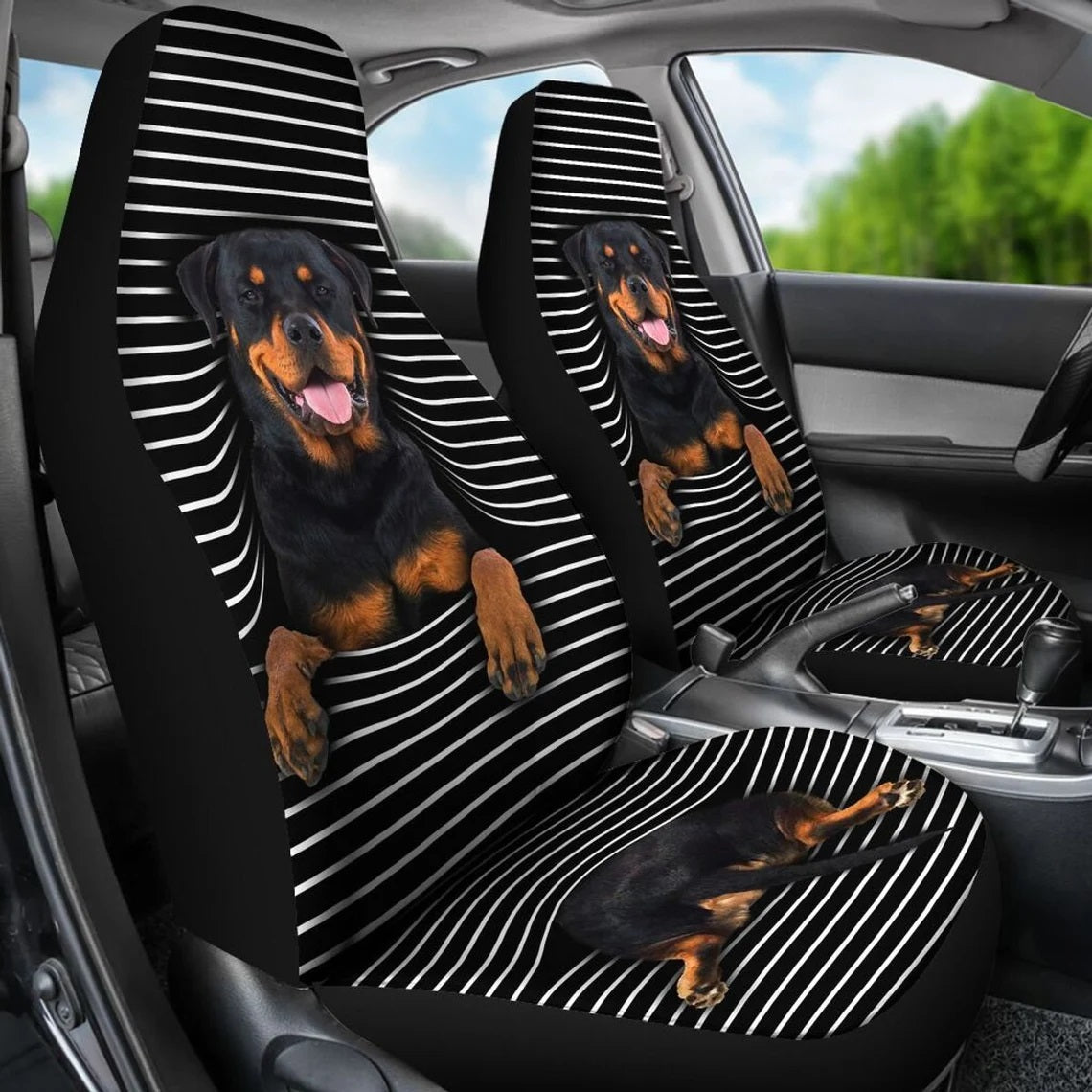Rottweiler Custom Car Seat Covers
