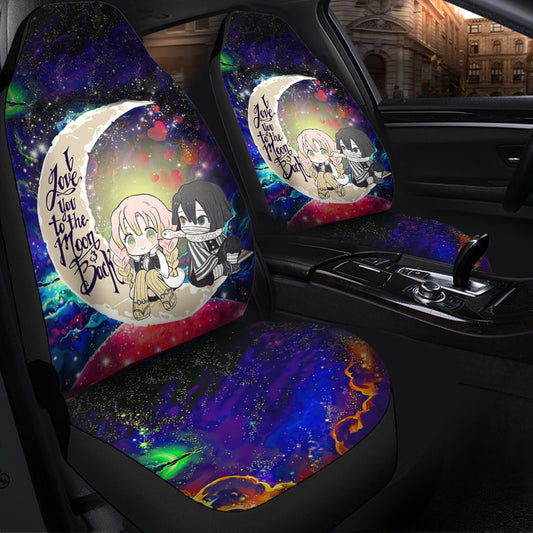 Kanroji And Kaburamaru Demon Slayer Love You To The Moon Galaxy Car Seat Covers