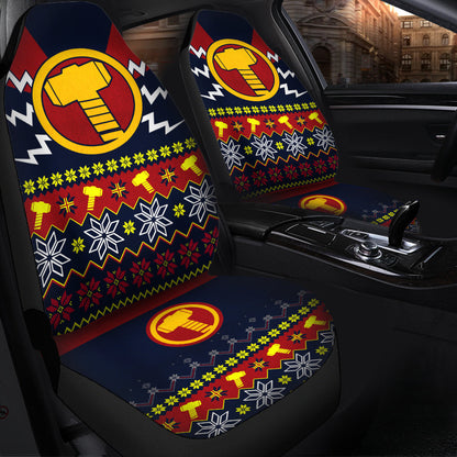 Thor Mjolnir Hammer Christmas Car Seat Covers