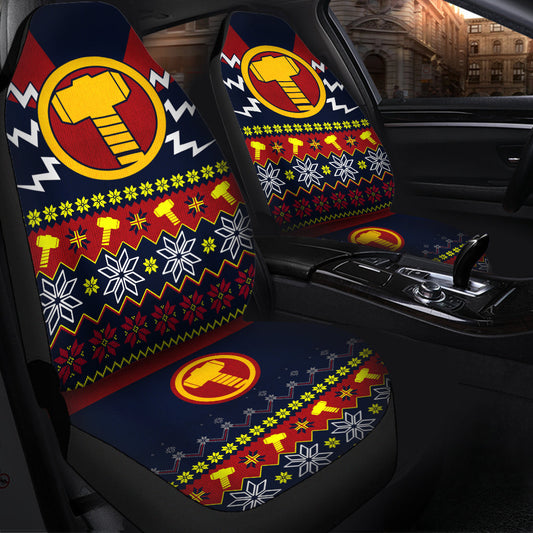 Thor Mjolnir Hammer Christmas Car Seat Covers